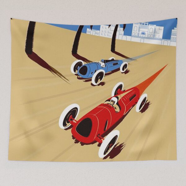 Item preview, "TUNISIE GRAND PRIX" Automobile Race Print designed and sold by posterbobs.