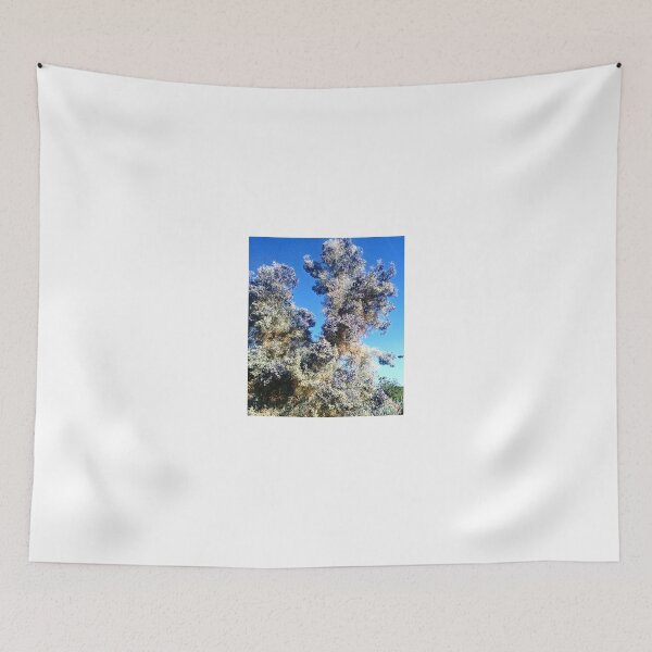Item preview, SMOKE TREE IN BLOOM WITH BLUE PURPLE FLOWERS designed and sold by JAYMILO.