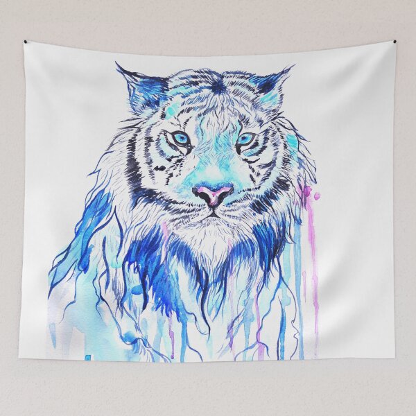Item preview, Blue tiger designed and sold by Luba-Ost.