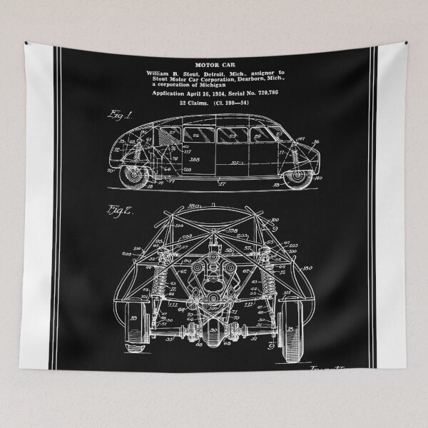 Artikelvorschau, Motorcar Patent - Schwarz entworfen und verkauft von FinlayMcNevin.