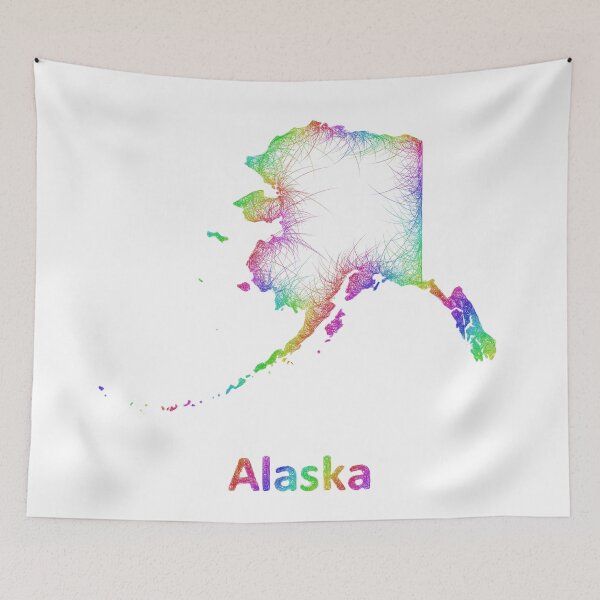 Item preview, Rainbow Alabama map designed and sold by davidzydd.