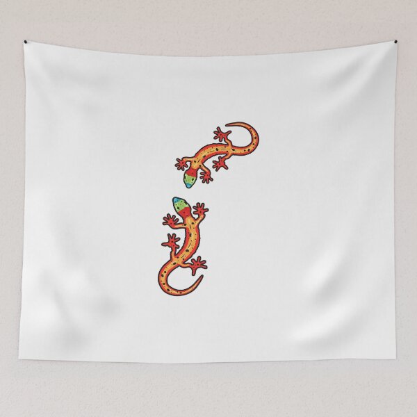 Item preview, Zwei Geckos bunt designed and sold by freaks13.