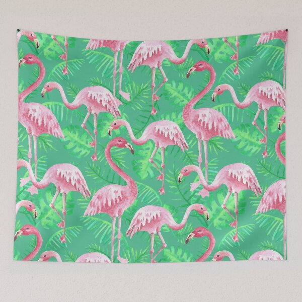 Item preview, Tropical Flamingos designed and sold by pugmom4.