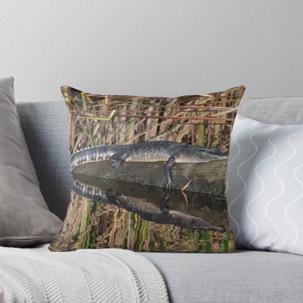 Item preview, A Young Alligator Getting Some Afternoon Sun designed and sold by Susan Wallace.