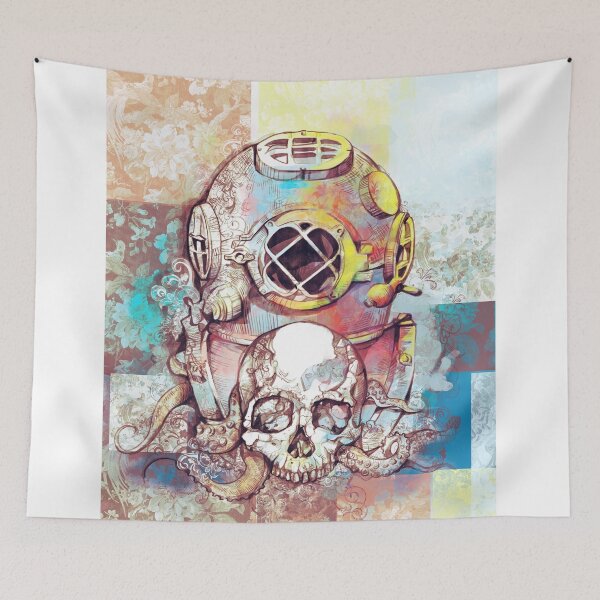 Item preview, vintage skull designed and sold by BekimART.