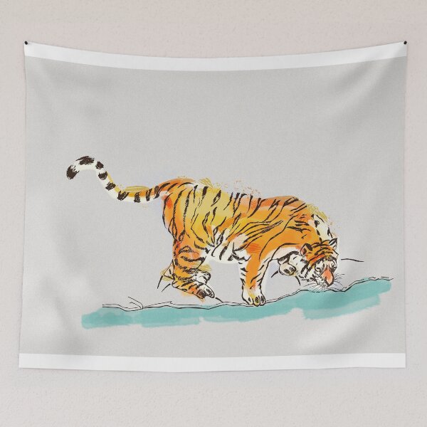 Item preview, Thirsty Tiger designed and sold by minniemorrisart.