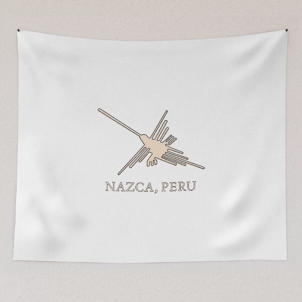 Item preview, Nazca Hummingbird Geoglyph Newsprint designed and sold by Almdrs.
