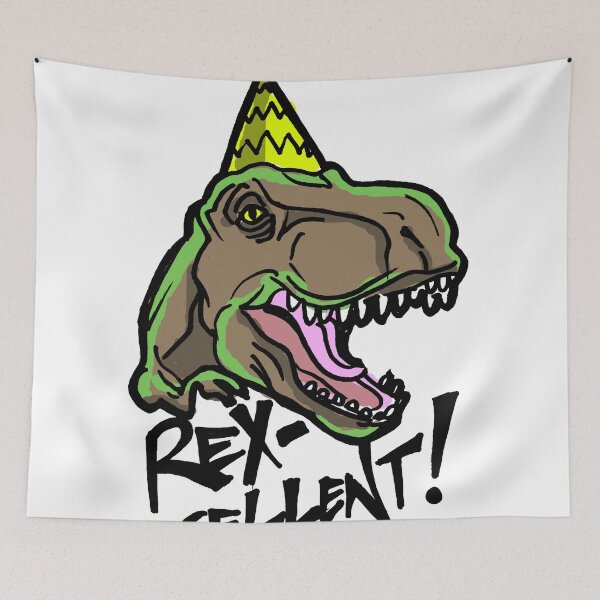 Item preview, Rex-Cellent Dinosaur Theme Party for Kids and Adults Tyrannosaurus designed and sold by sketchNkustom.
