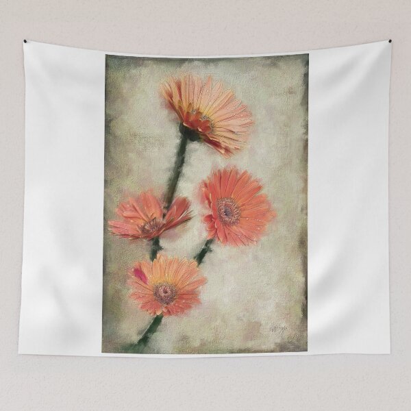 Item preview, Dewy Muted Zinnias designed and sold by Lois  Bryan.