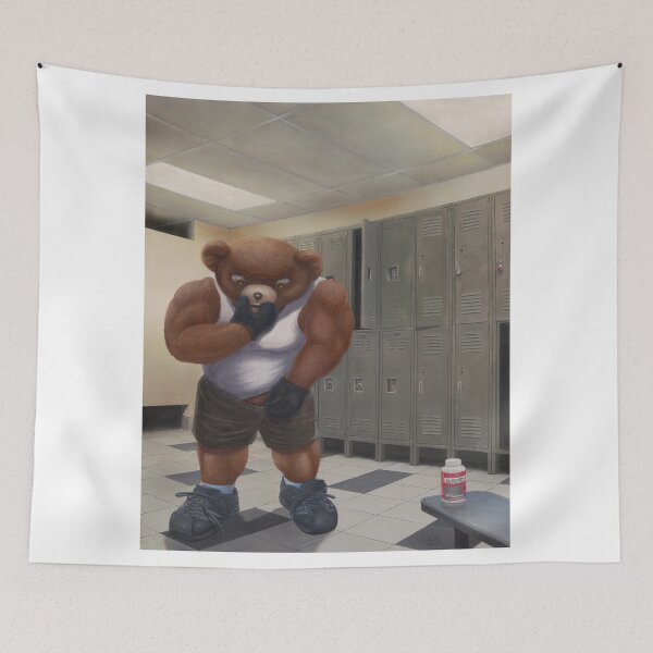 Item preview, Bodybuilder Teddy - the Shrinkage designed and sold by 1Artdude.