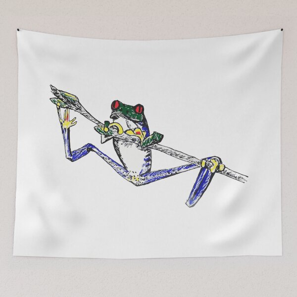 Item preview, Tropical Frog on a Stick designed and sold by KitCatCards.