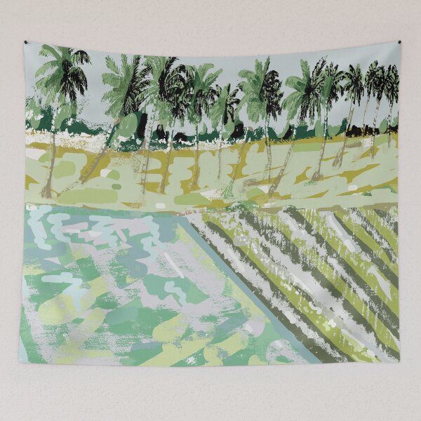 Item preview, Monsoon at Field View - Kerala 3 designed and sold by Thecla Mary Correya.