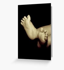 small feet Greeting Card