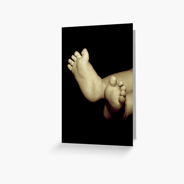 small feet Greeting Card