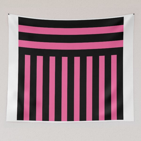 Item preview, Black and Deep Rose Stripes designed and sold by Greenbaby.