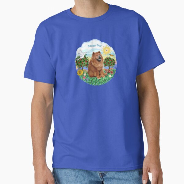 Item preview, Happy Day with a Chow Chow (auburn) designed and sold by JeanBFitzgerald.