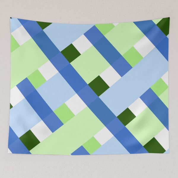 Item preview, Green and Blue Plaid designed and sold by SpaghettiFarmer.