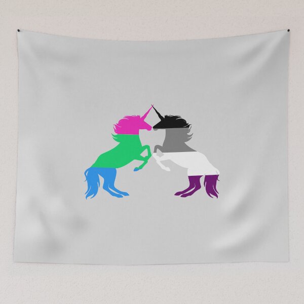 Item preview, Polyromantic Ace Pride Unicorns designed and sold by shaneisadragon.