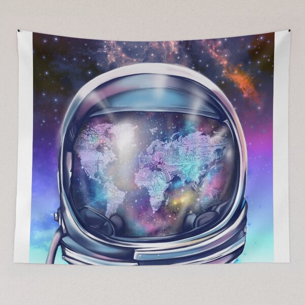 Item preview, astronaut world map 1 designed and sold by BekimART.