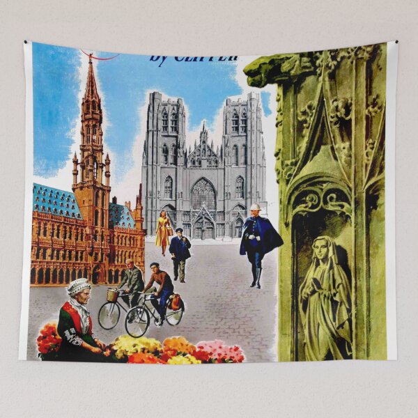 Item preview, IMPERIAL AIRWAYS; Fly to Brussels Print designed and sold by posterbobs.