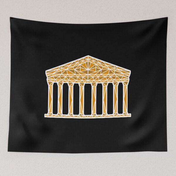Item preview, Geometric Pantheon in colour with white outline designed and sold by Toby Shepherd.