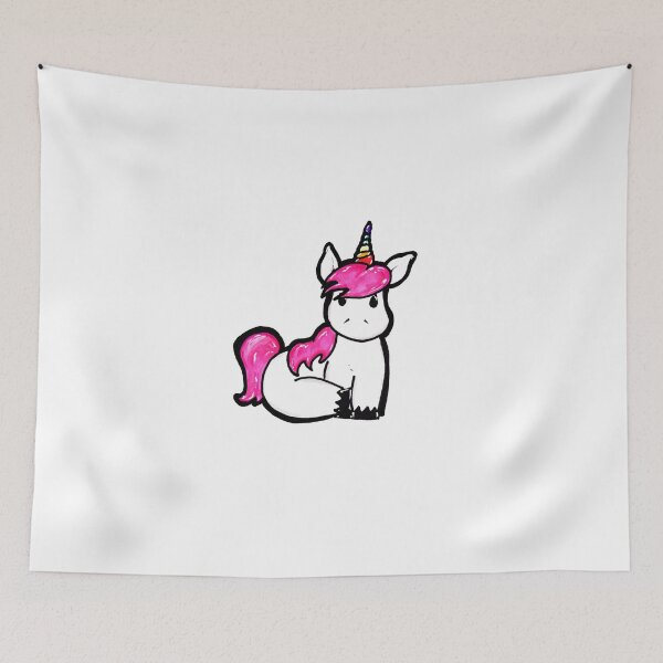 Item preview, Rainbow Unicorn - Original Illustration designed and sold by TorchAndBrush.