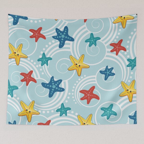 Item preview, Cute Starfish and Sea Swirls designed and sold by peacockcards.