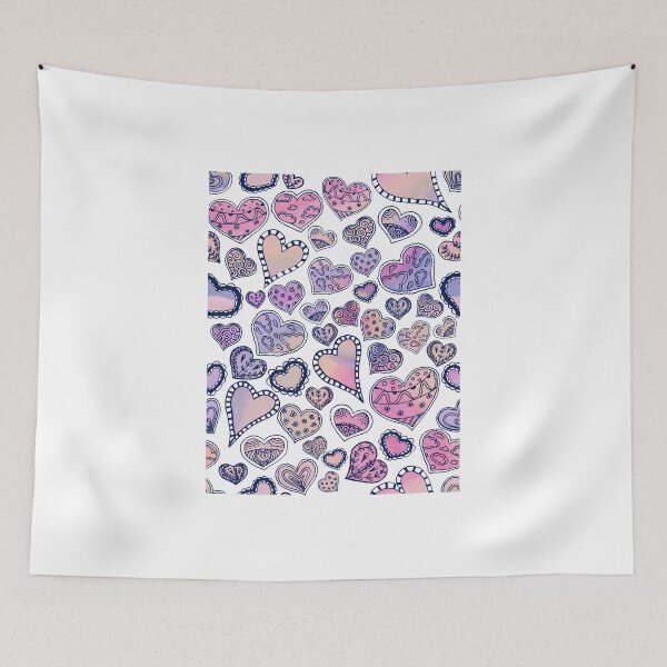 Item preview, Hippie hearts - Pink designed and sold by Gingerlique.
