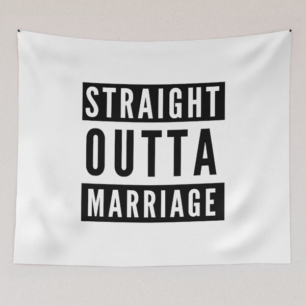 Item preview, Straight Outta Marriage designed and sold by flylikeakiwinz.