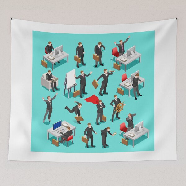 Item preview, Businessman Leader Isometric designed and sold by aurielaki.