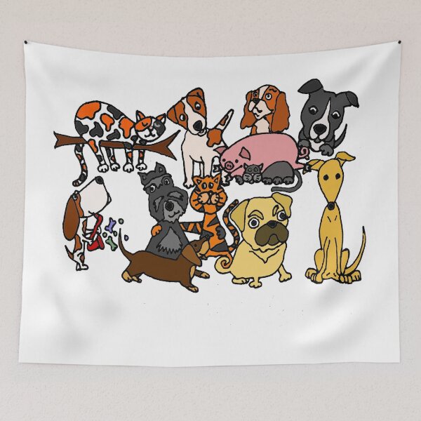 Item preview, Funny Cute Pet Abstract Art  designed and sold by Nature's Fancy.