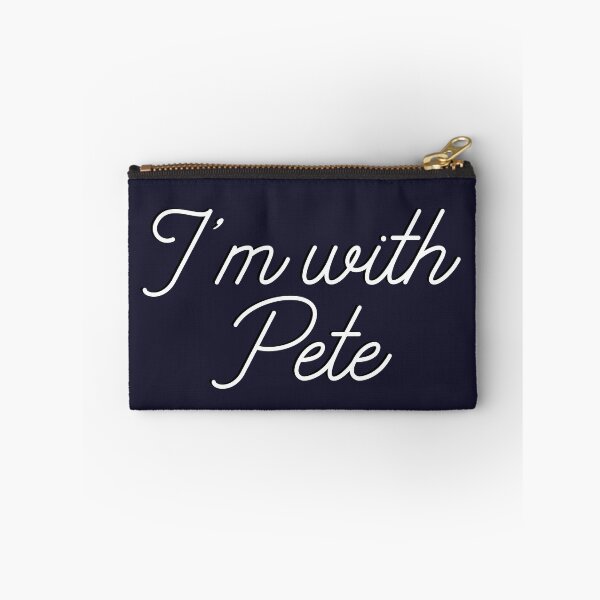 Item preview, I'm with Pete, Mayor Pete Buttigieg in 2020, monoline script text. Pete for America in this presidential race. designed and sold by Good-Politics.