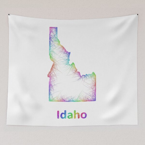 Item preview, Rainbow Idaho map designed and sold by davidzydd.
