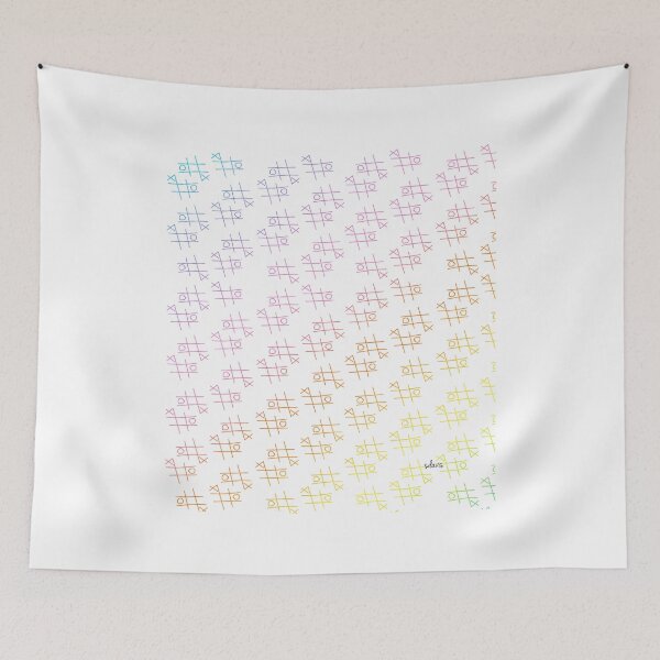 Item preview, Tic Tac Toe Colorful  designed and sold by mandalafractal.