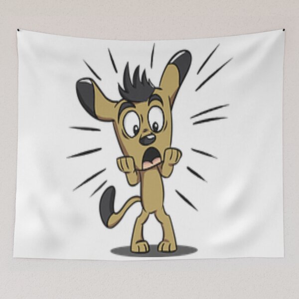 Item preview, scared dog designed and sold by bettymckie.