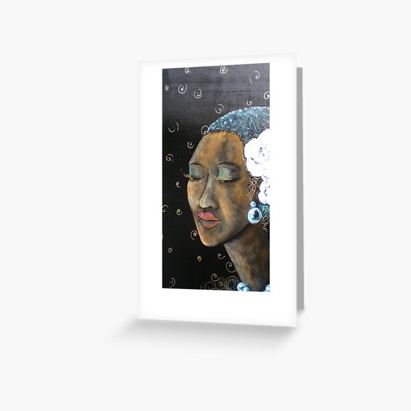 Lady Blues Greeting Card