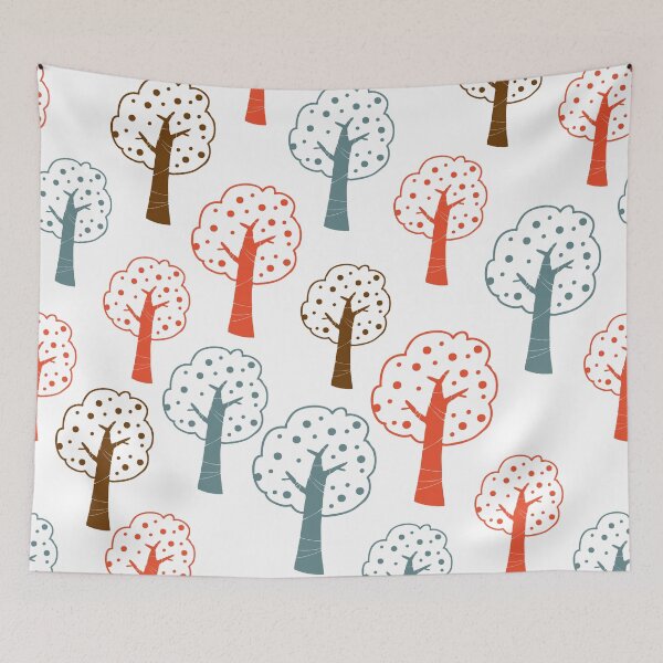 Item preview, Retro Colorful Trees designed and sold by peacockcards.
