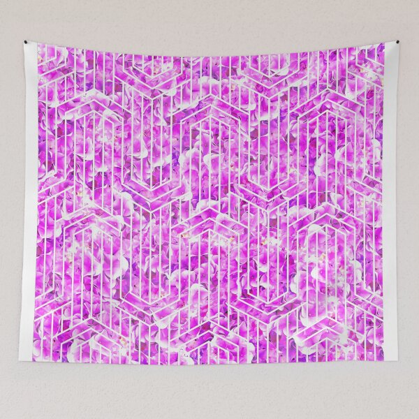 Item preview, Geo Blooms in Pink designed and sold by ZaraMartina.