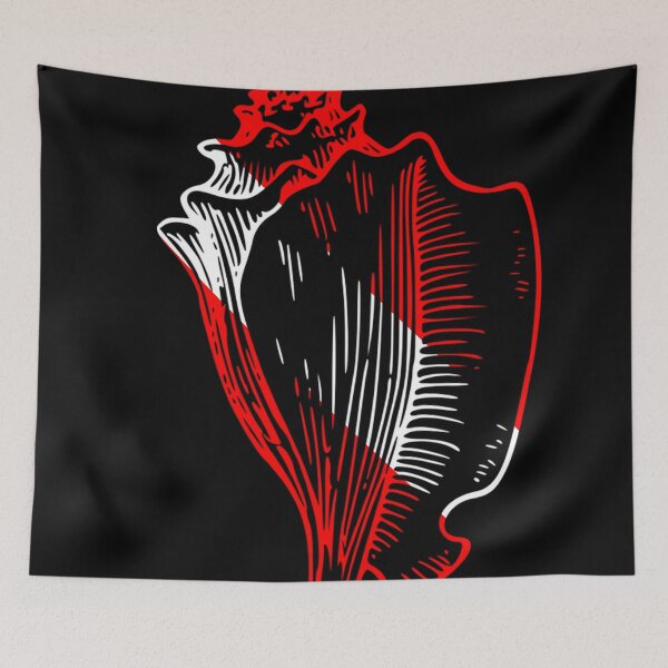 Item preview, Conch Dive Flag designed and sold by StormysSeas.