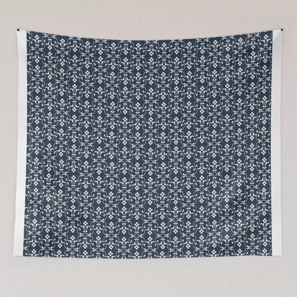 Item preview, Elegant blue ornament pattern designed and sold by stylebytara.