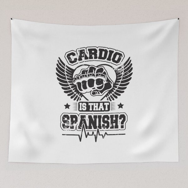Item preview, Cardio is that spanish? designed and sold by nektarinchen.