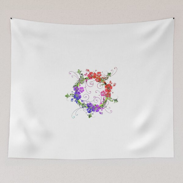 Item preview, Swirling Ring of Flowers designed and sold by dorcas13.