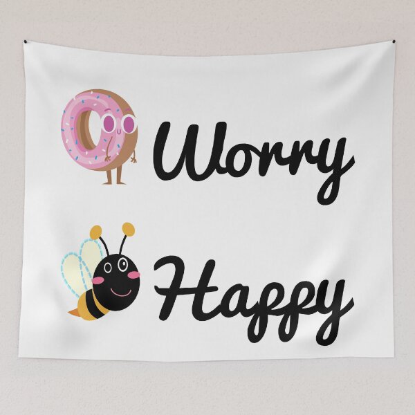 Item preview, Don't worry, Bee happy!  designed and sold by SparklySpin.