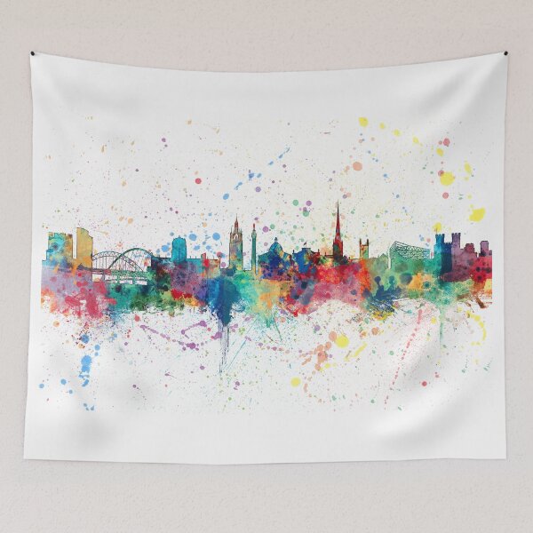 Item preview, Newcastle England Skyline designed and sold by ArtPrints.