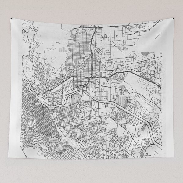 Item preview, El Paso Map Line designed and sold by HubertRoguski.