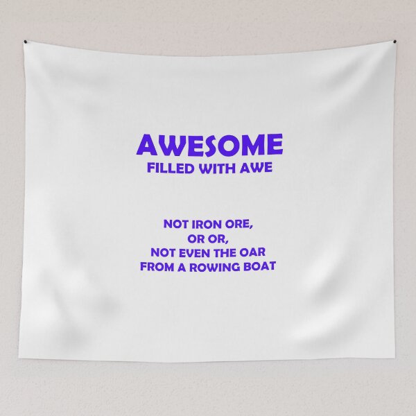 Item preview, Awesome - filled with awe (Blue) designed and sold by stevenestor.
