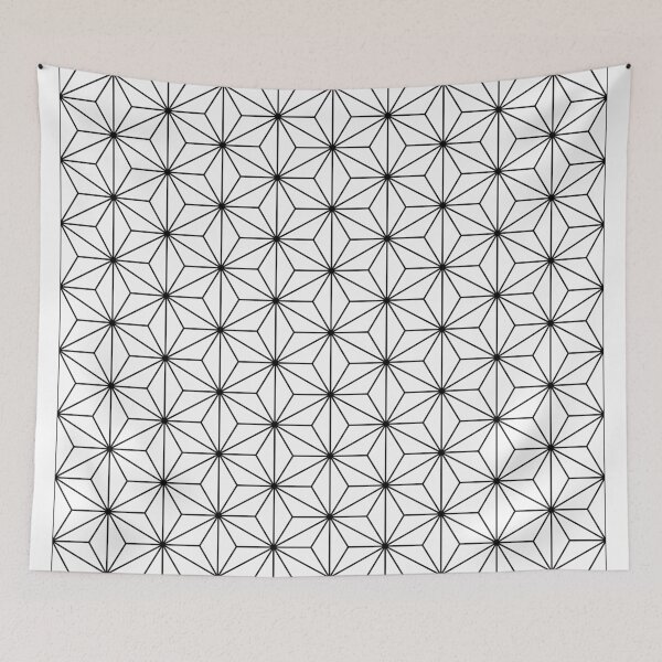 Item preview, Monochrome hemp seed pattern designed and sold by elfina.