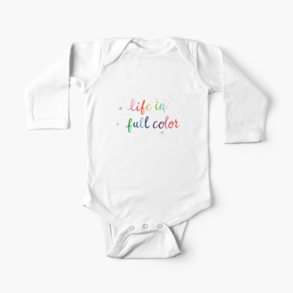 Life in Full Color Long Sleeve Baby One-Piece