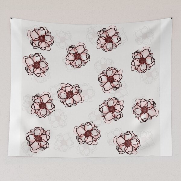 Item preview, shadowy flowers designed and sold by lollylocket.