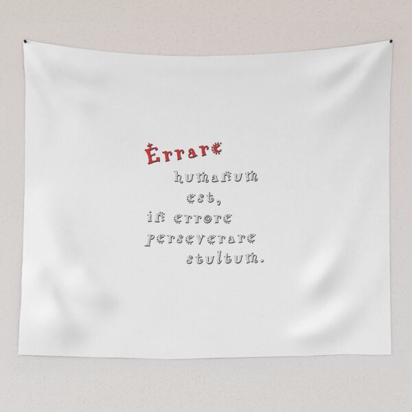 Item preview, Errare humanum est designed and sold by freaks13.